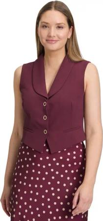 Vera Mont Strickweste "Vera Mont Damen Sommerweste mit Kragen"