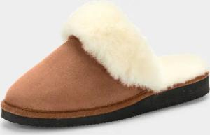 Pantoffeln aus Lammfell - braun - Gr. 42 von Goldner Fashion