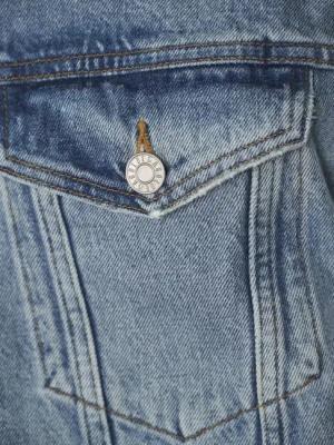 Agolde - Oversized Denim Jacket With Vintage Distressing - Größe S - blau