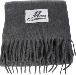 Marni Tücher & Schals - Textured Grey Scarf With Fringed Edges - Gr. unisize - in Grau - für Damen