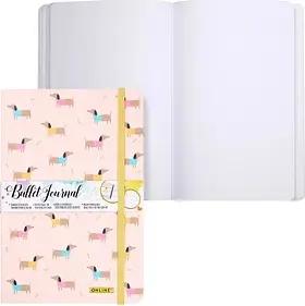 ONLINE® Notizbuch Bullet Journal Dackel DIN A5 punktraster, mehrfarbig Softcover 144 Seiten