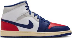 Jordan Aj1 Mid Herren Sneaker - Weiß - Größe 42.5 - Leder, Synthetik