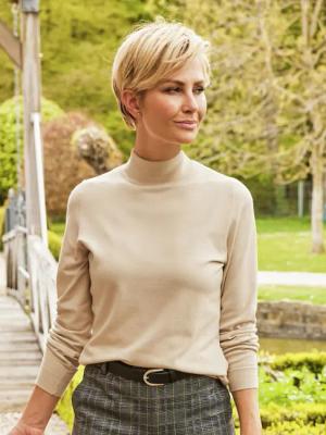 Stehkragen-Pullover Supersoft