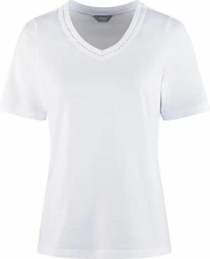 V-Ausschnitt Shirt Schmuckdetails