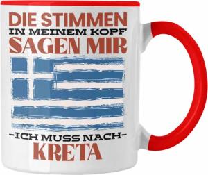 Trendation Tasse Kreta Tasse Urlaub Heimat