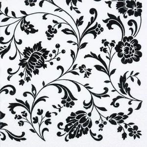 ti-flair Papierserviette 20 Servietten Arabesque White