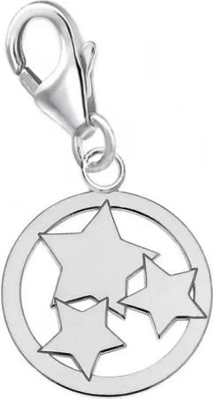Goldene Hufeisen Charm Stern Sterne Karabiner