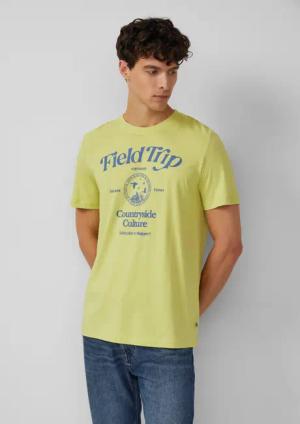 s.Oliver Kurzarmshirt Baumwoll-T-Shirt mit Frontprint