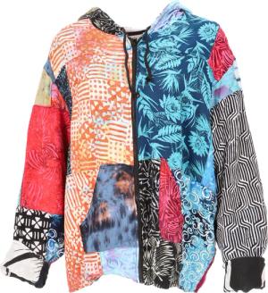 Guru-Shop Langjacke Boho Upcyeling Unisex Patchwork