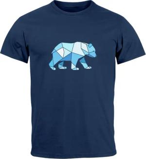Neverless Print-Shirt Herren T-Shirt Polygon Grafik
