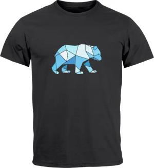 Neverless Print-Shirt Herren T-Shirt Polygon Grafik