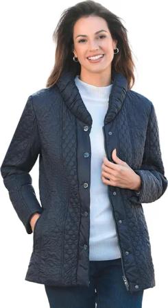 GOLDNER Kurzmantel Jacke mit attraktivem Stepp-Mustermix