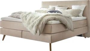 HASENA Boxspringbett Costa, Massivholz-Füße in Eiche