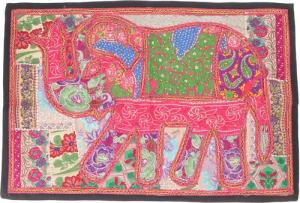 Guru-Shop Wandteppich Indischer Wandteppich Patchwork Wandbehang..,