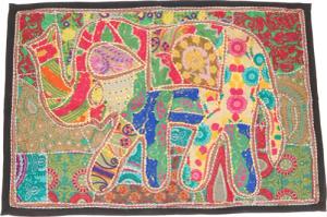 Guru-Shop Wandteppich Indischer Wandteppich Patchwork.., Höhe: