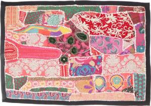Guru-Shop Wandteppich Indischer Wandteppich Patchwork.., Höhe: