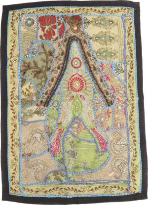 Guru-Shop Wandteppich Indischer Wandteppich Patchwork.., Höhe:
