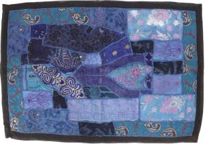 Guru-Shop Wandteppich Indischer Wandteppich Patchwork.., Höhe:
