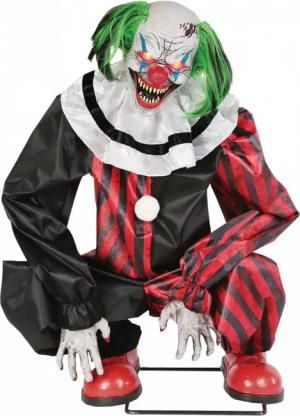 Horror-Shop Dekoobjekt Hockender Horror Clown Animatronic
