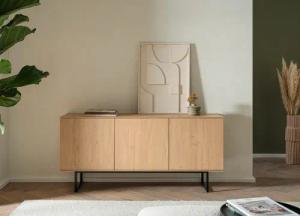 Home affaire Lowboard "Lund, moderner TV-Unterschrank, Kommode mit Kufengestell", ausreichend Stauraum, vielseitig einsetzbar, 150 cm breit
