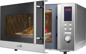 Hanseatic Mikrowelle "AS823EBB-P", Grill und Heißluft, 800 W, 3-in-1 Gerät, 10 Automatikprogramme
