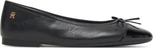 Tommy Hilfiger Ballerinas Patent Toe-Cap FW0FW08830 Schwarz