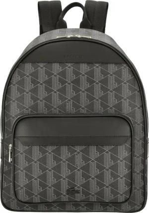 Lacoste The Blend - Rucksack aus Canvas 40 cm (allover monogram black)