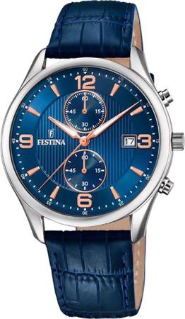 Festina F6855/6 Timeless Chronograph Herrenuhr 42mm 3ATM