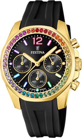 Festina F20650/3 Boyfriend Chronograph Damenuhr 38mm 10ATM
