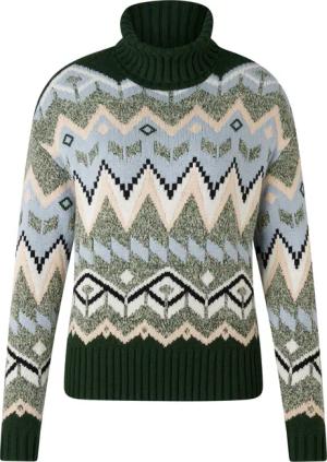 BOGNER Norweger-Pullover Raegan für Damen - Grün/Beige/Hellblau - 42