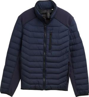 TOM TAILOR Herren Lightweight Hybrid Steppjacke, blau, Uni, Gr. XXXL