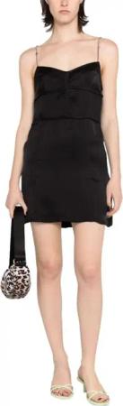 Palm Angels - Metal Straps Slip Dress - Größe 40 - grau