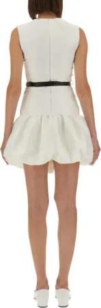 self-portrait - Taffeta Mini Dress - Größe 8 - weiß