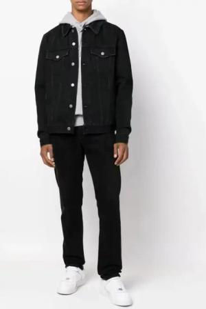 Golden Goose - Classic Black Denim Jacket - Größe 50 - schwarz
