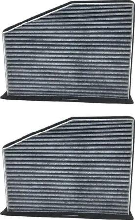 Trade-Shop Aktivkohlefilter Innenraumfilter 2x passend für