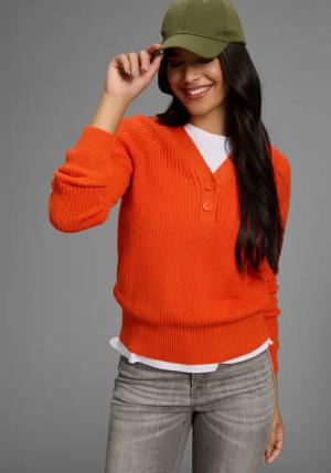 KangaROOS V-Ausschnitt-Pullover mit V-Ausschnitt