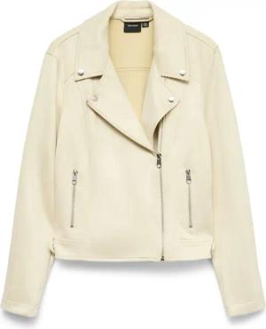 Vero Moda Lederjacke Stylische Reißverschluss-Bikerjacke im