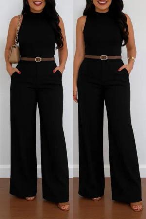 Moda Yakamoz Chinohose Damen High-Waisted Weite