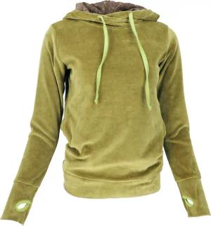 Guru-Shop Longsleeve Nicki-Kapuzenpullover, weicher Hoodie, Boho..