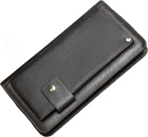 YUBRO-STUDIO Clutch Herren Geldbörse Echtleder Großes