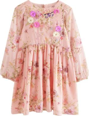 Next Blusenkleid Verziertes Kleid mit langen