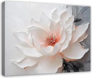 Wallarena Leinwandbild Blumen Schwarz Weiß Wandbilder