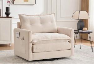 LVHOM Drehsessel Dreh-Loungesessel 360°, XXL Sitzbreite,