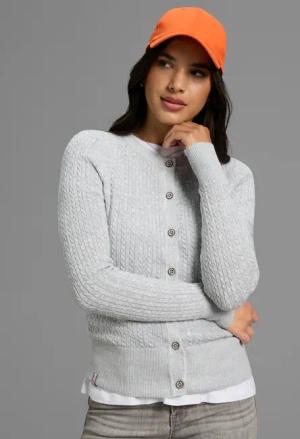 KangaROOS Strickjacke, Strickjacke mit Zopfmuster in mélange Optik - NEUE-KOLLEKTION