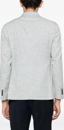 Tagliatore - Tailored Two-Button Blazer With Subtle Texture - Größe 52 - blau