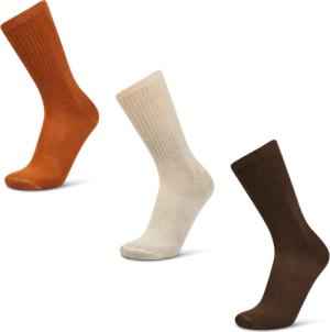 Foot Locker Crew 3 Pack Unisex Socken - Braun - Größe 35 - 38 - Baumwolle