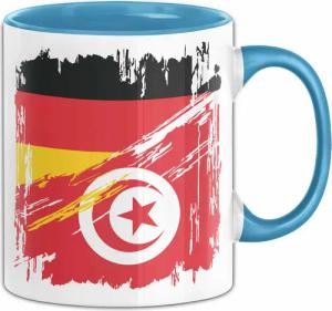 Trendation Tasse Türkei Deutschland Flagge Halb