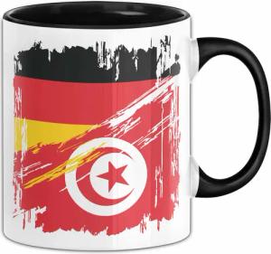 Trendation Tasse Türkei Deutschland Flagge Halb