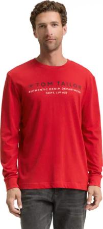 TOM TAILOR Langarmshirt mit Logo Print