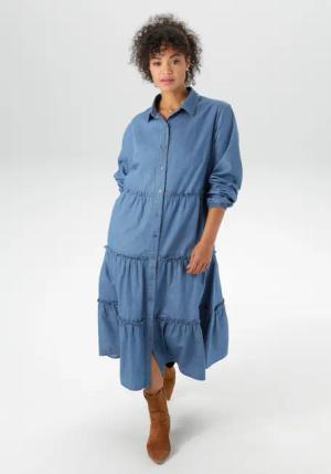 Aniston PLUS Jeanskleid in Denimqualität -